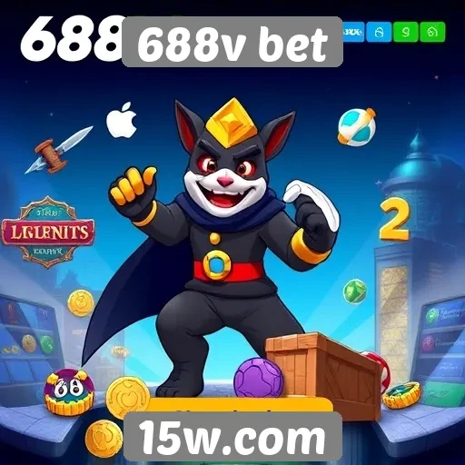 Diversidade de jogos disponíveis na plataforma 688v bet